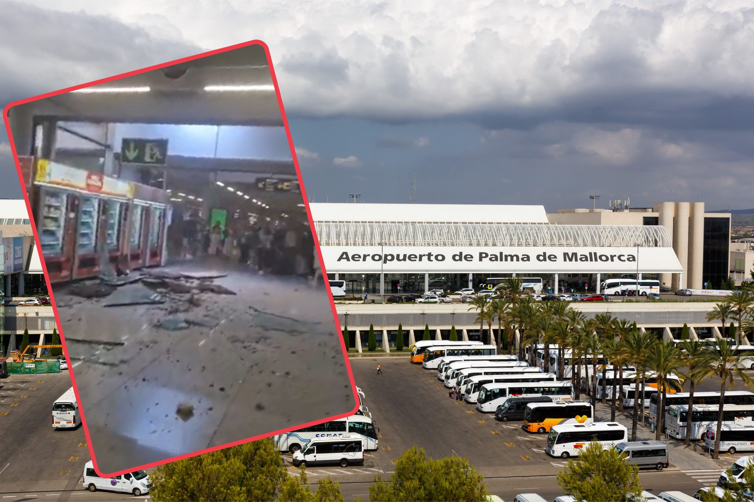 Zawalił się dach lotniska na Majorce. „To cud, że nie doszło do tragedii”