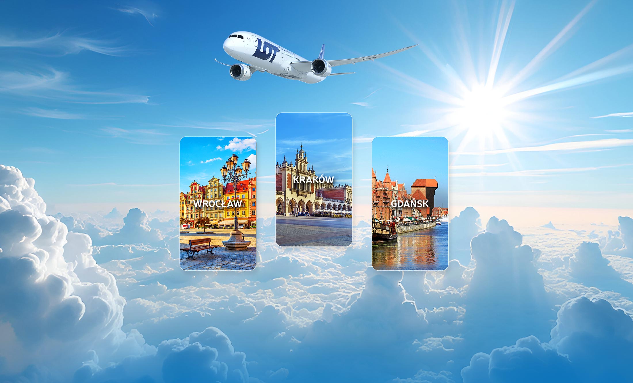 Odkryj Polskę z PLL LOT! 🤍♥️ Loty po całym kraju od 188 PLN ✈️