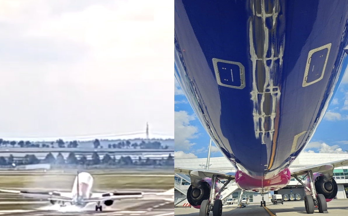 Nowiutki A321XLR Wizz Aira uszkodzony podczas lądowania na lotnisku w Pradze! [WIDEO]