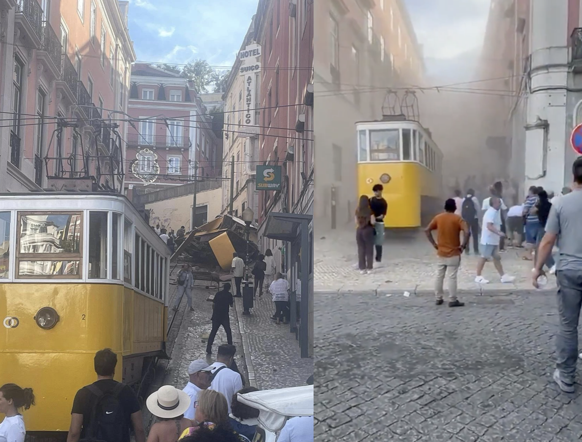 Wypadek kultowej kolejki Elevador da Gloria w Lizbonie! Są zabici i ranni