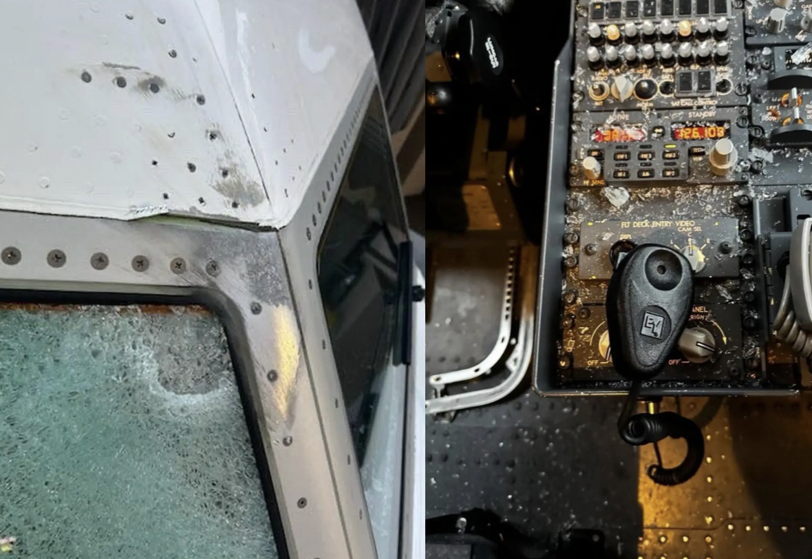 Balon meteorologiczny rozbił szybę w kokpicie Boeinga 737 w trakcie lotu, a odłamki poraniły pilotów! Konieczne było awaryjne lądowanie