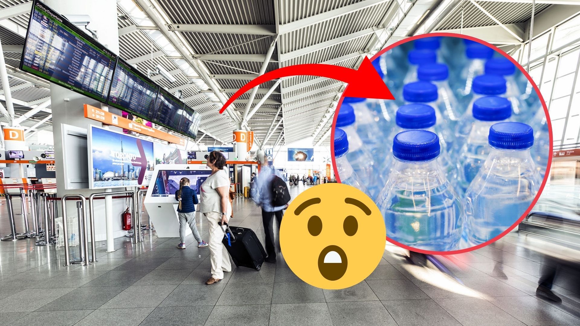 15,5 zł za półlitrową butelkę wody! Ceny na Lotnisku Chopina biją wszelkie granice absurdu