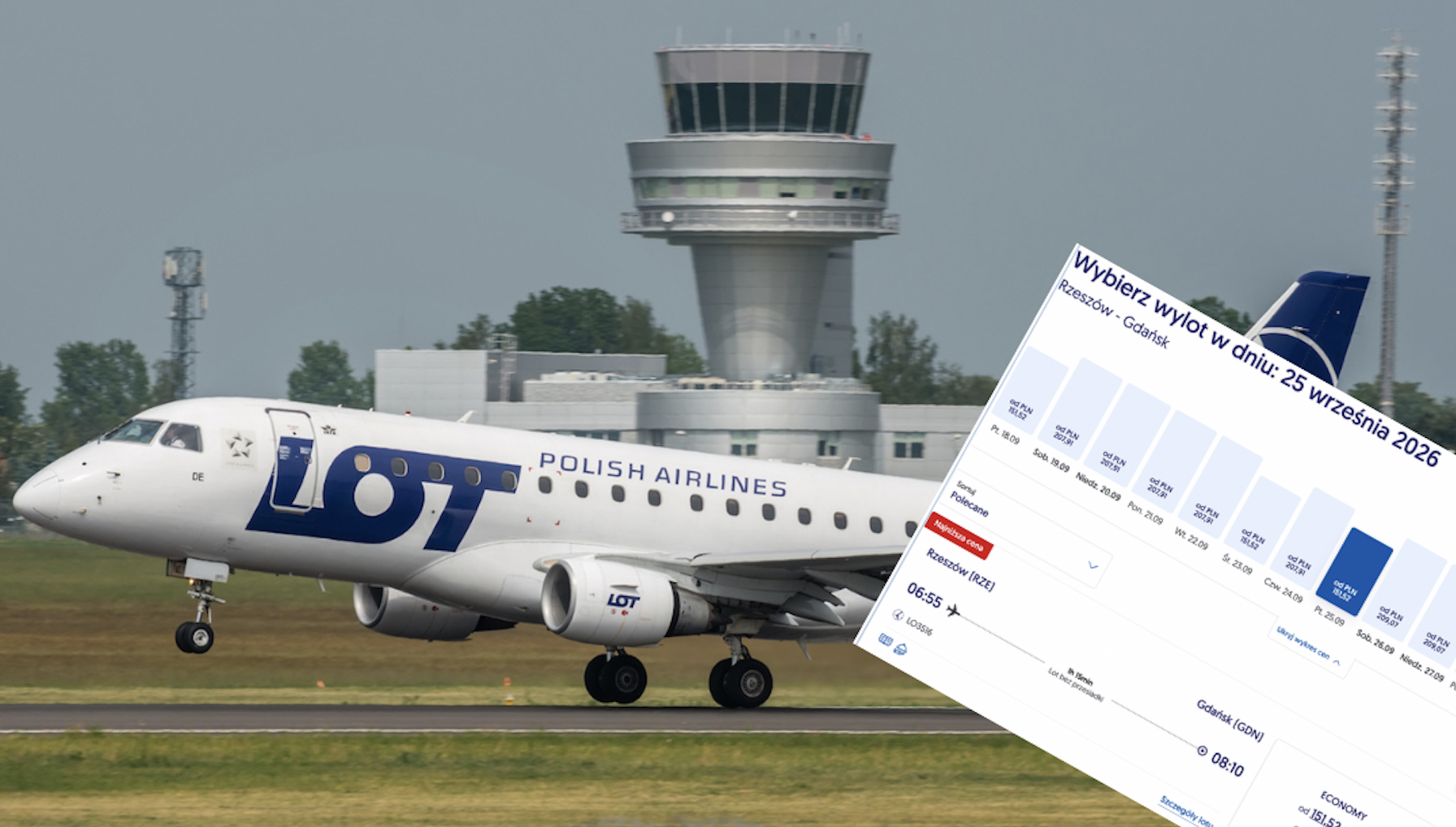 LOT przywraca kolejną trasę krajową! Na Pomorze dolecisz w 75 minut – tym razem będzie dużo więcej lotów