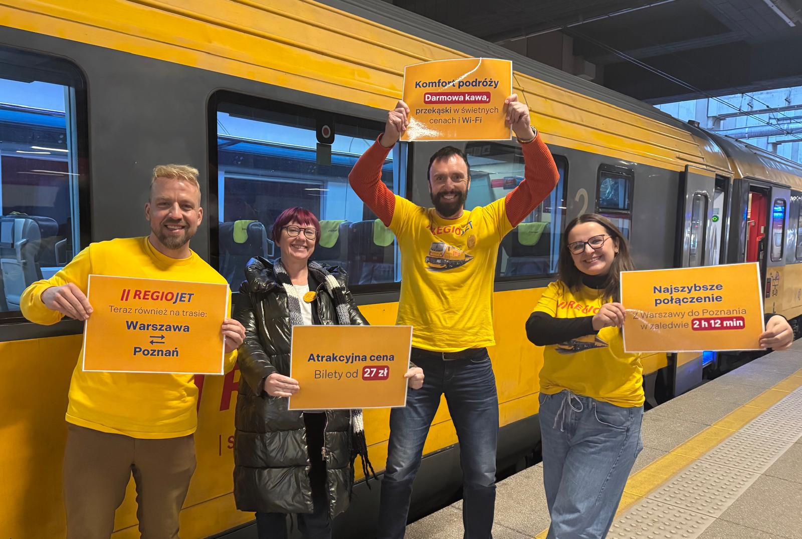 RegioJet uruchomił nową trasę w Polsce. Na razie 2 kursy dziennie, ale już za miesiąc dojdą 4 dodatkowe rejsy