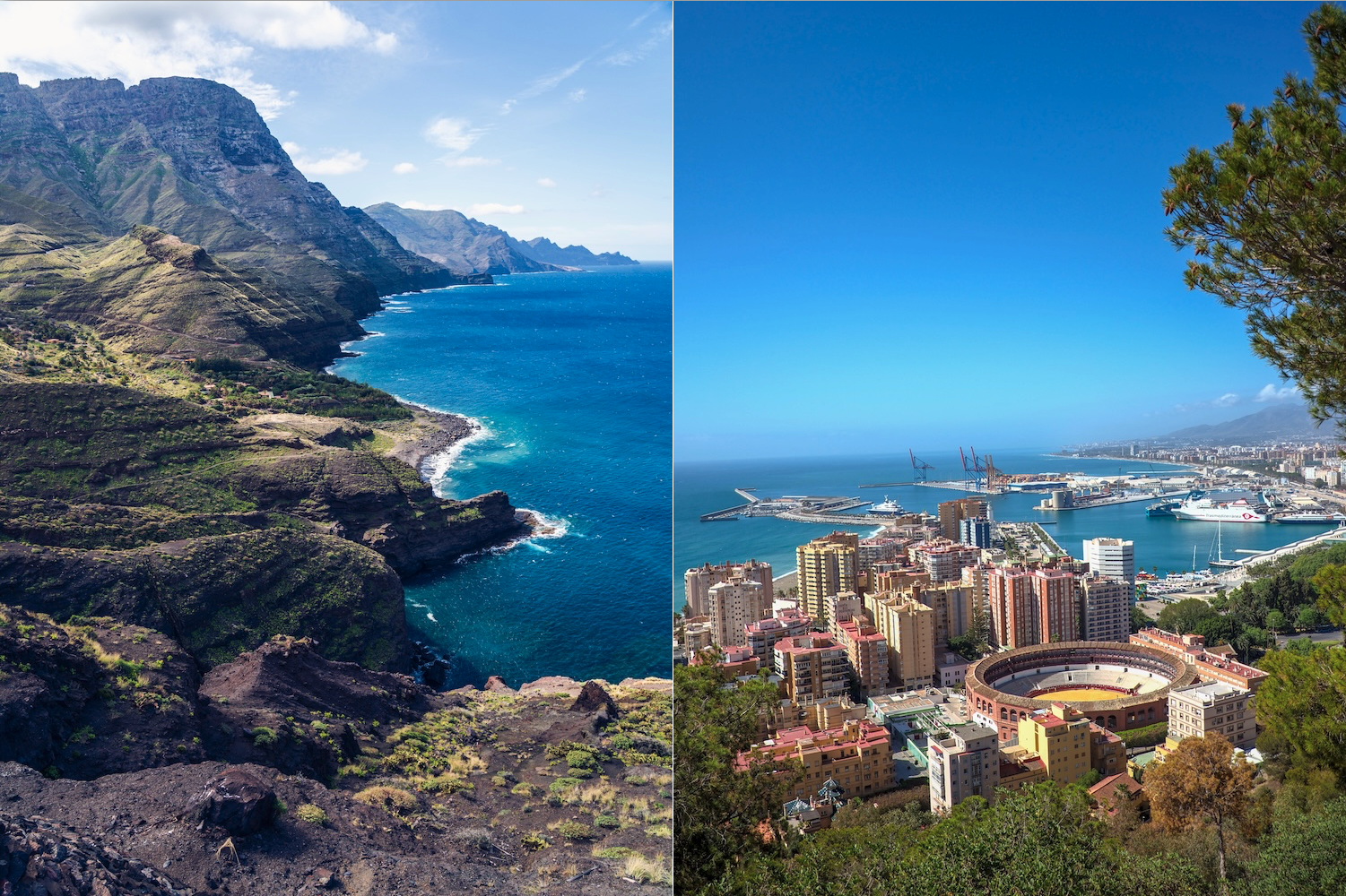 Dwa oblicza hiszpańskiego słońca ☀️🌊 Malaga i Gran Canaria w jednej podróży za 442 PLN 😍🏖️✈️