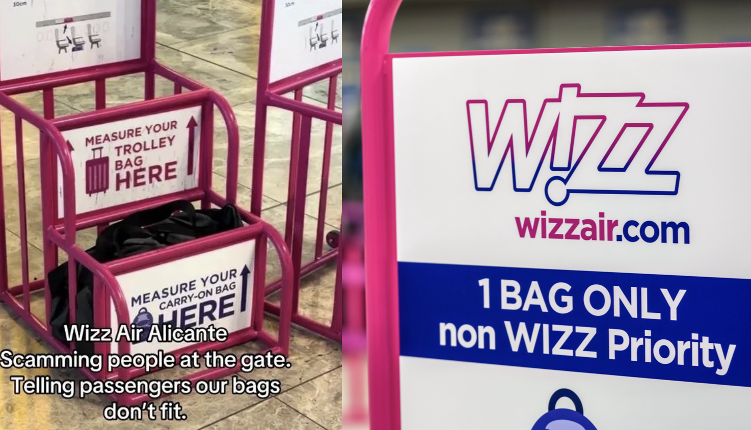Ciąg dalszy afery sizerowej w Wizz Air. Podczas kontroli bagażu pracownicy wymyślają reguły, które nie istnieją