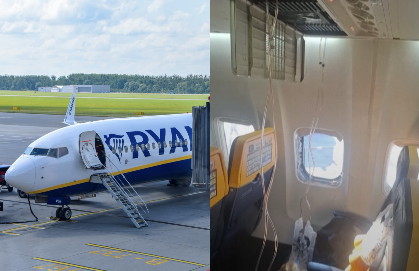 Znamy przyczynę rozbicia okna w trakcie lotu Ryanaira, przez które niemal wyssało jednego z pasażerów!