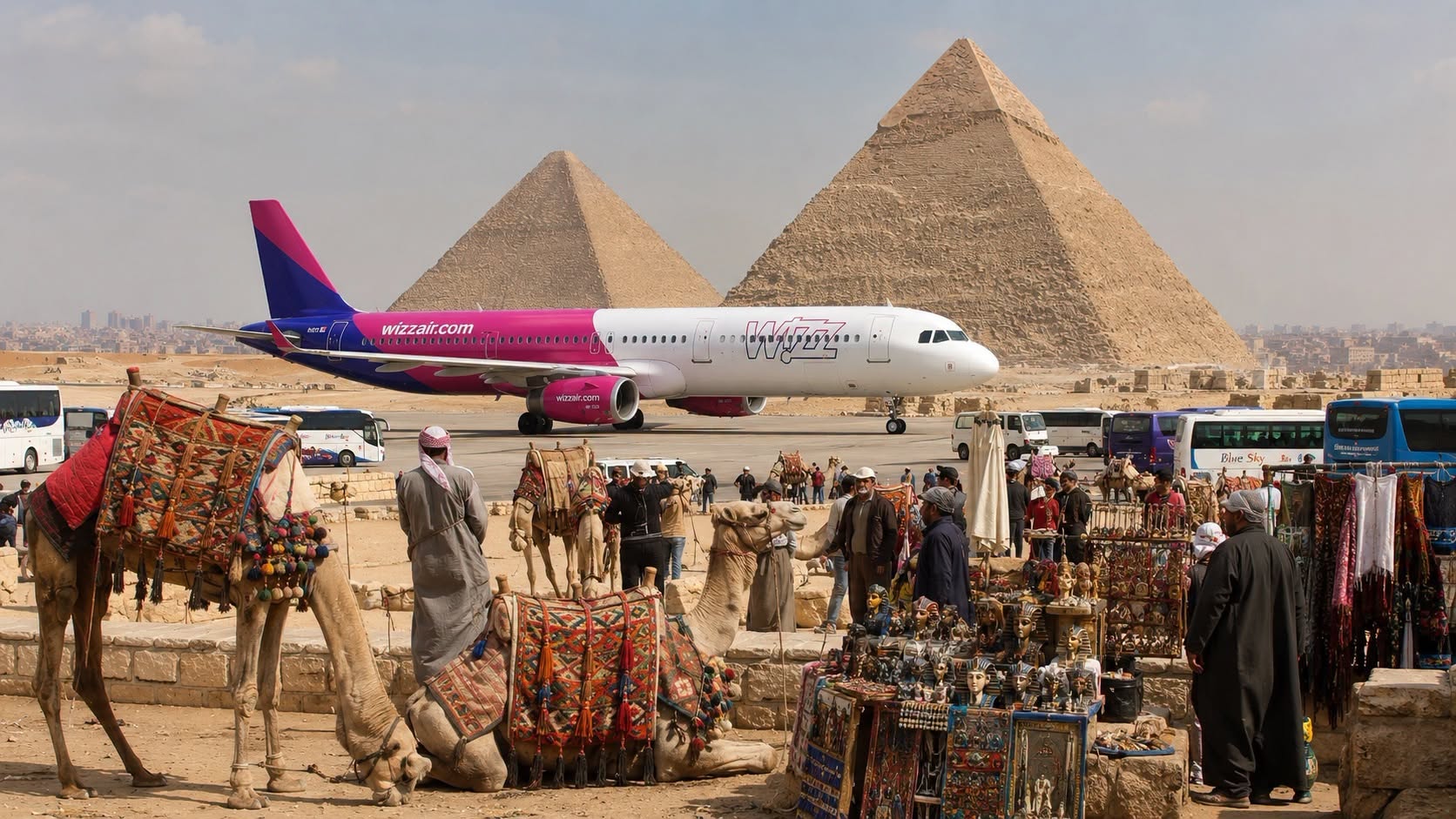 Będzie dużo więcej tanich lotów z Polski do Egiptu! Bilety od 250 zł – Wizz Air idzie va banque po serca polskich turystów