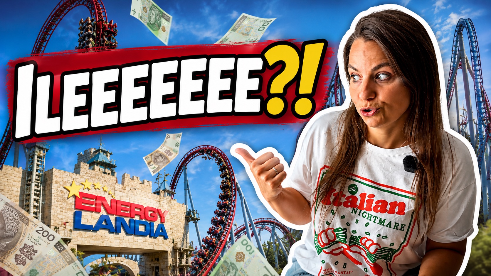 Ile wydałam w jeden dzień w Energylandii? Prawie tysiak na bilety to dopiero początek