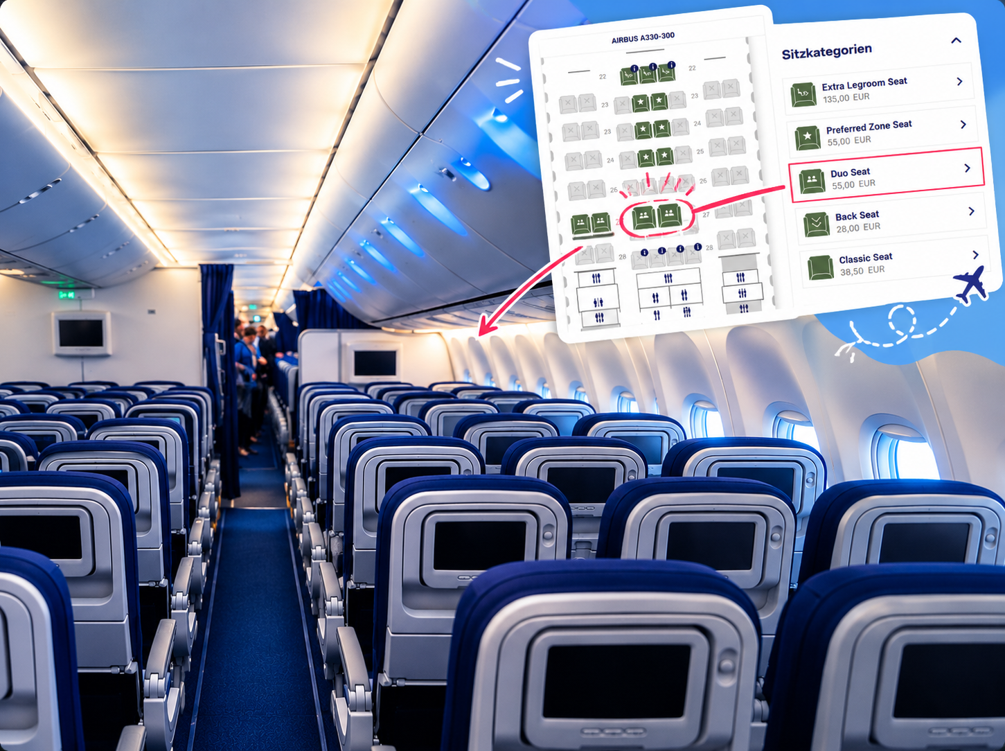 Lufthansa gorsza niż Ryanair. Wprowadzają opłatę za miejsca przy oknie i siedzenie z osobą towarzyszącą – dopłacisz nawet 480 zł!
