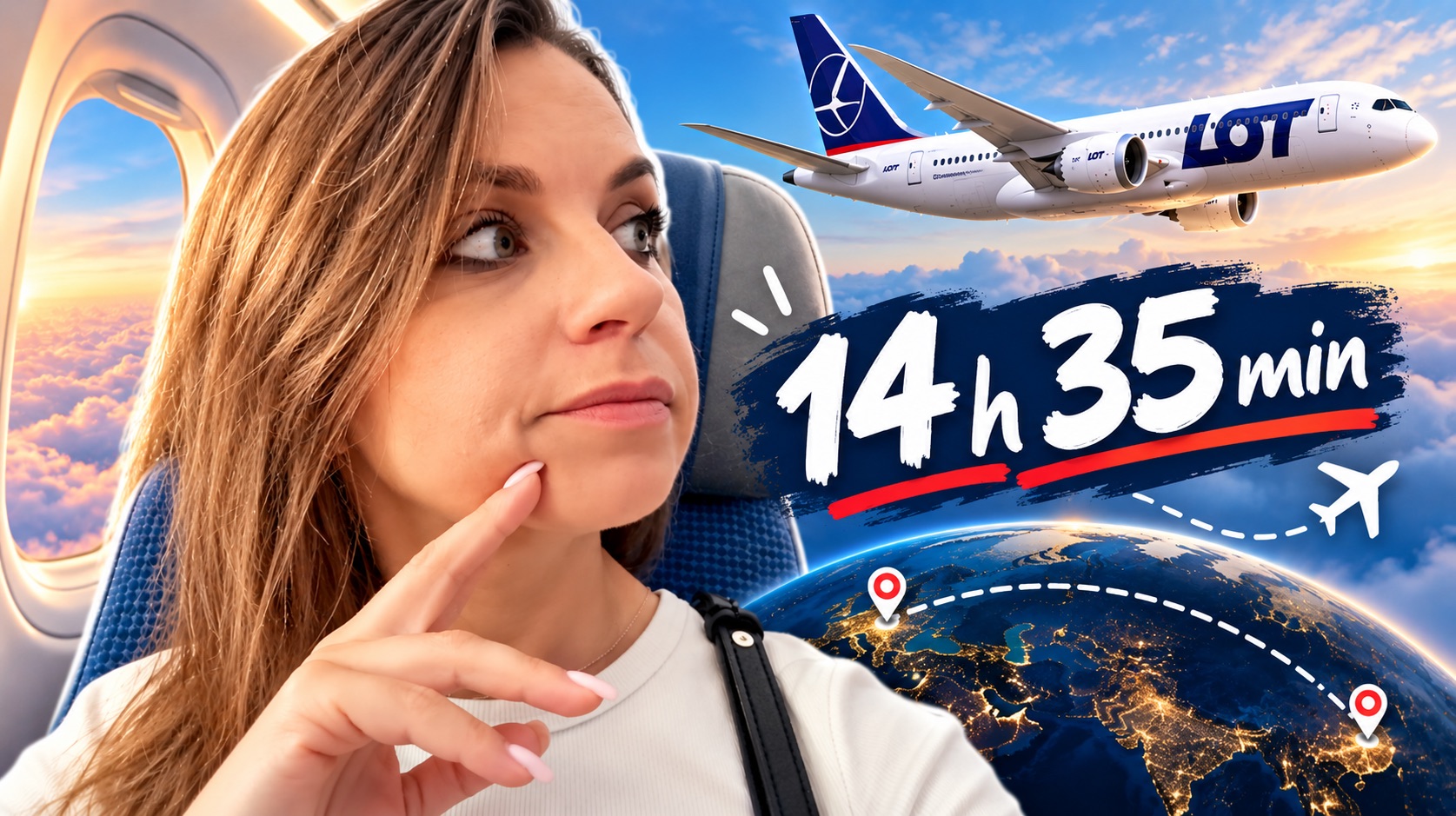 Prawie 15 h w Dreamlinerze – dłużej LOT-em już się nie da. Sprawdziłam, jak wygląda taka trasa w ekonomicznej